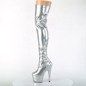 ADORE-3000HWR Thigh High Boots Silver Multi view 4