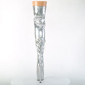 ADORE-3000HWR Thigh High Boots Silver Multi view 3