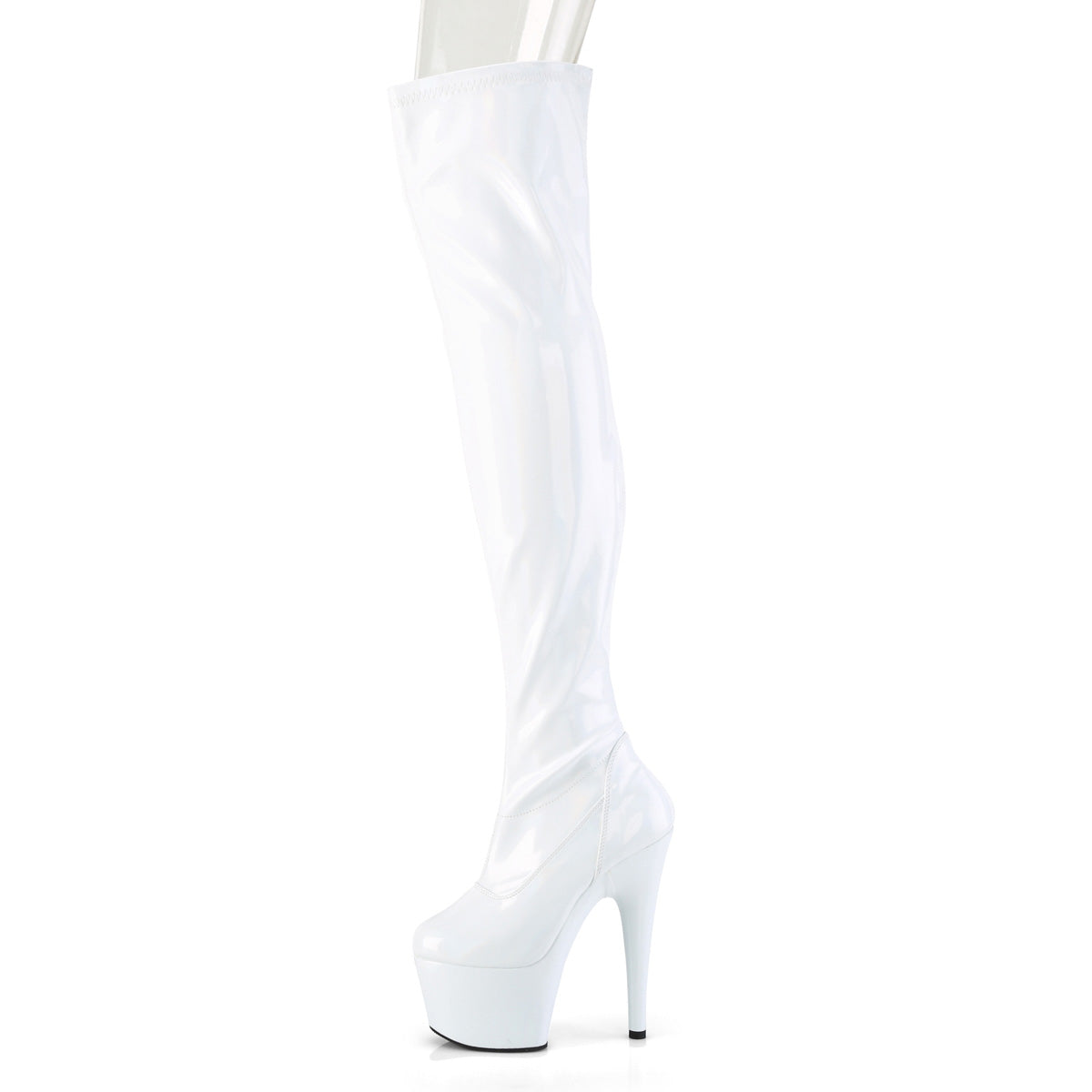 ADORE-3000HWR Thigh High Boots White Multi view 4