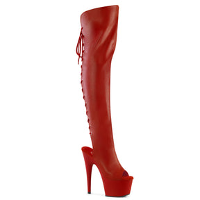 ADORE-3019 Thigh High Boots Red Multi view 1