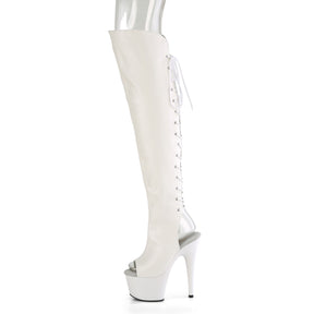 ADORE-3019 Thigh High Boots White Multi view 4