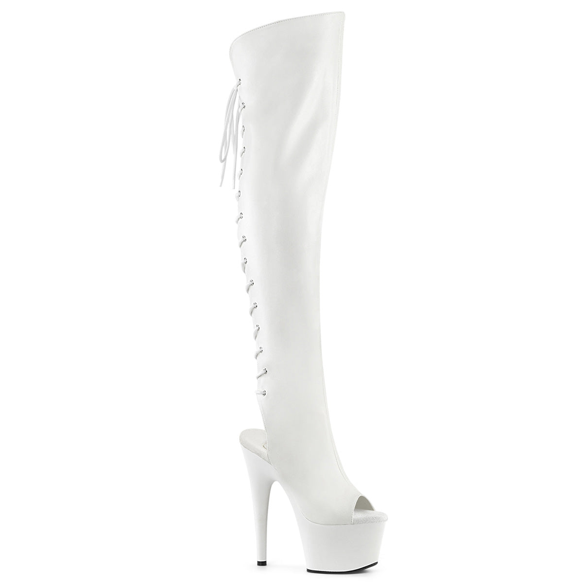 ADORE-3019 Thigh High Boots White Multi view 1