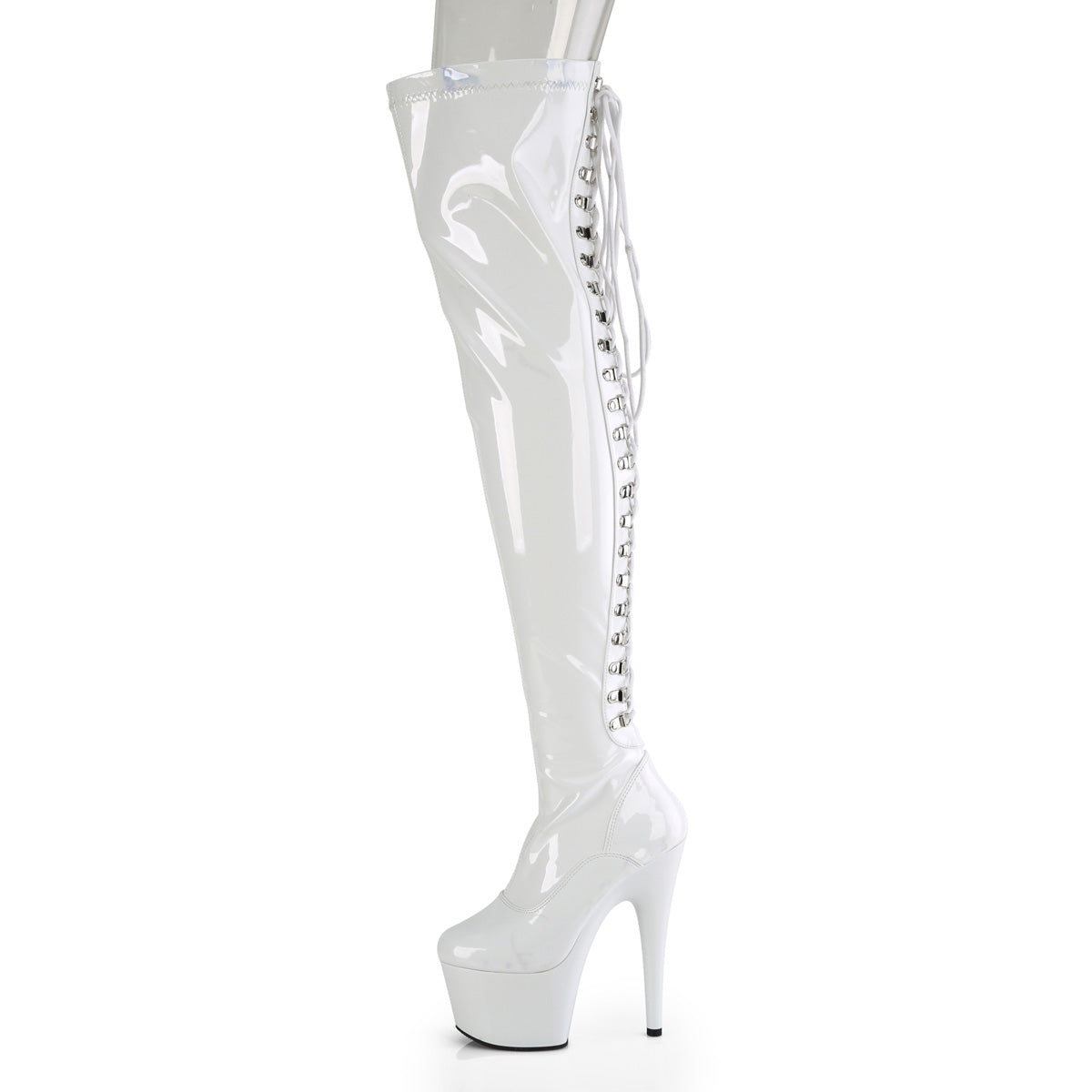 ADORE-3063 Thigh High Boots White Multi view 4