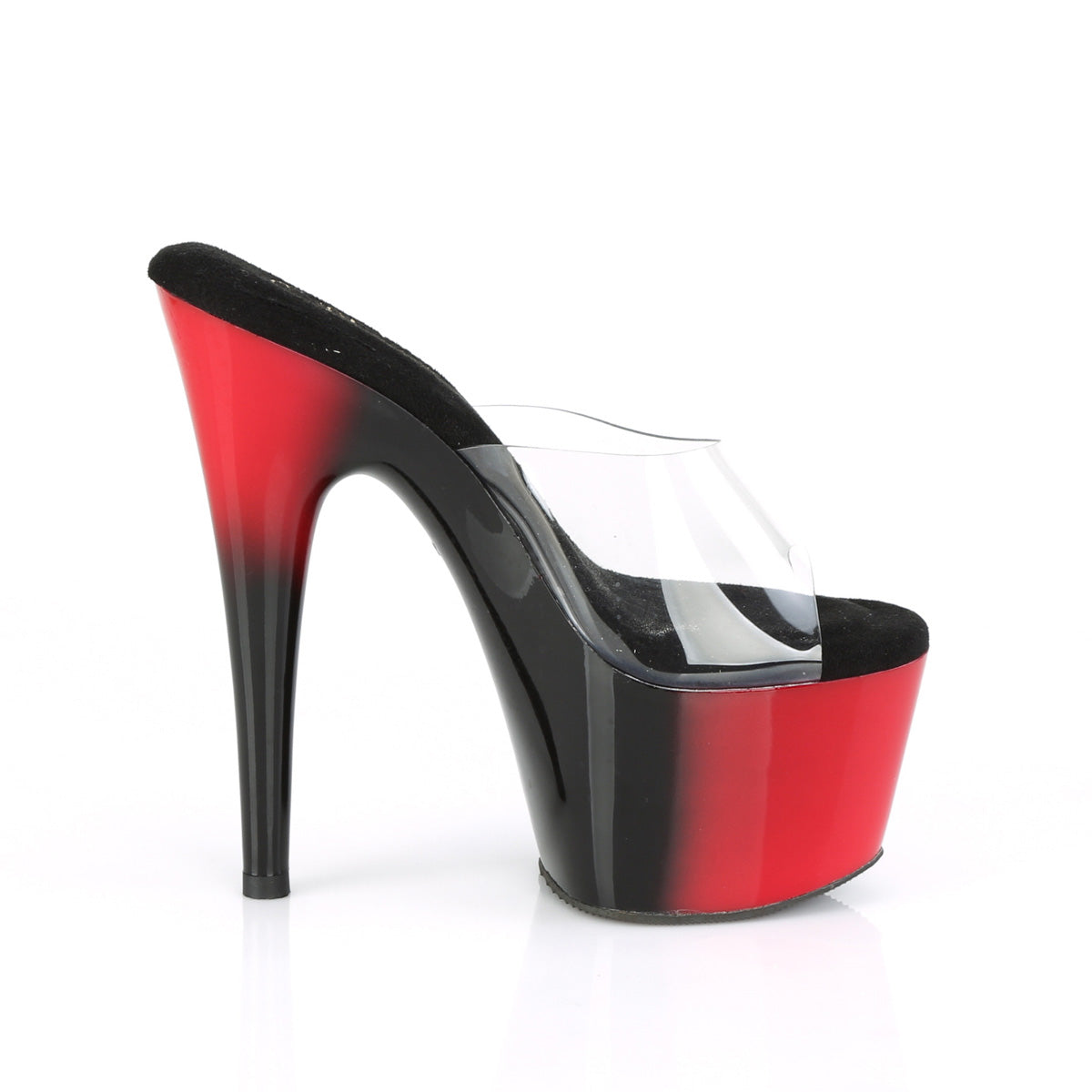ADORE-701BR Black & Red Peep Toe High Heel