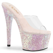 ADORE-701LG Glitter Platform Mules Open Toe