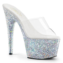 ADORE-701LG Glitter Platform Mules Open Toe