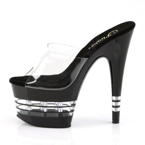 ADORE-701LN Black & Clear Cut Out Platform Heels