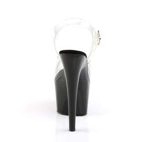 ADORE-708 Black & Clear Platform High Heels