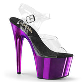 ADORE-708 Purple Metallic Platform Heels