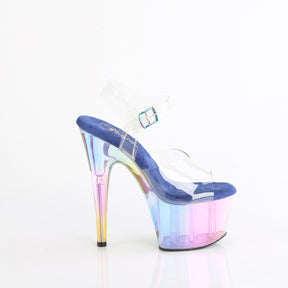 ADORE-708HT Ankle Peep Toe High Heel Blue Multi view 2