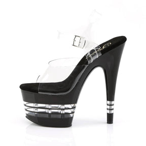 ADORE-708LN Black Ankle Peep Toe High Heel