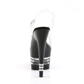 ADORE-708LN Black Ankle Peep Toe High Heel