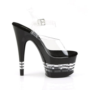 ADORE-708LN Black Ankle Peep Toe High Heel