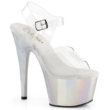 ADORE-708LQ Pink & Clear Ankle Peep Toe High Heel