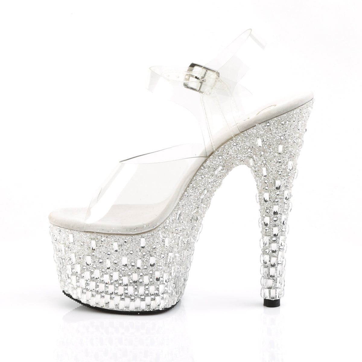 ADORE-708MR-5 Clear Ankle Peep Toe High Heel  Multi view 4