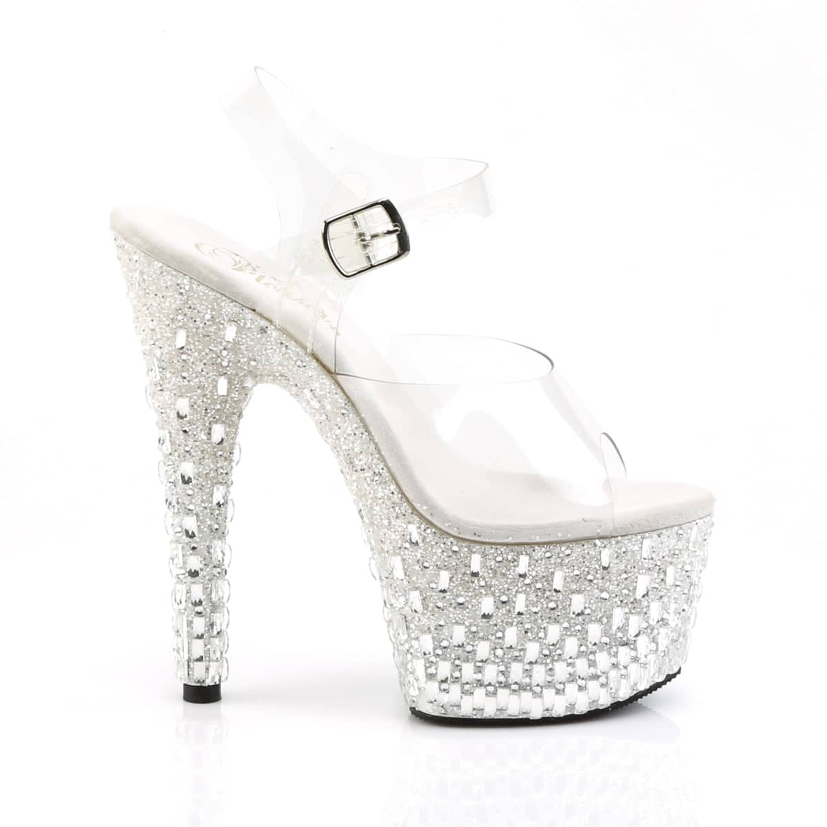 ADORE-708MR-5 Clear Ankle Peep Toe High Heel