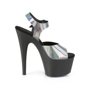 ADORE-708N-DT Black & Multi Colour Ankle Peep Toe High Heel