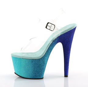 ADORE-708OMBRE Ankle Peep Toe High Heel Blue Multi view 4
