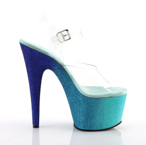 ADORE-708OMBRE Ankle Peep Toe High Heel Blue Multi view 2