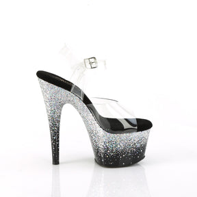 ADORE-708SS Black & Blue Ankle Peep Toe High Heel  Multi view 2