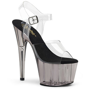 ADORE-708T Ankle Peep Toe High Heel Clear Multi view 1