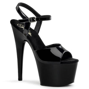 ADORE-709 Black Patent Open Toe High Heels