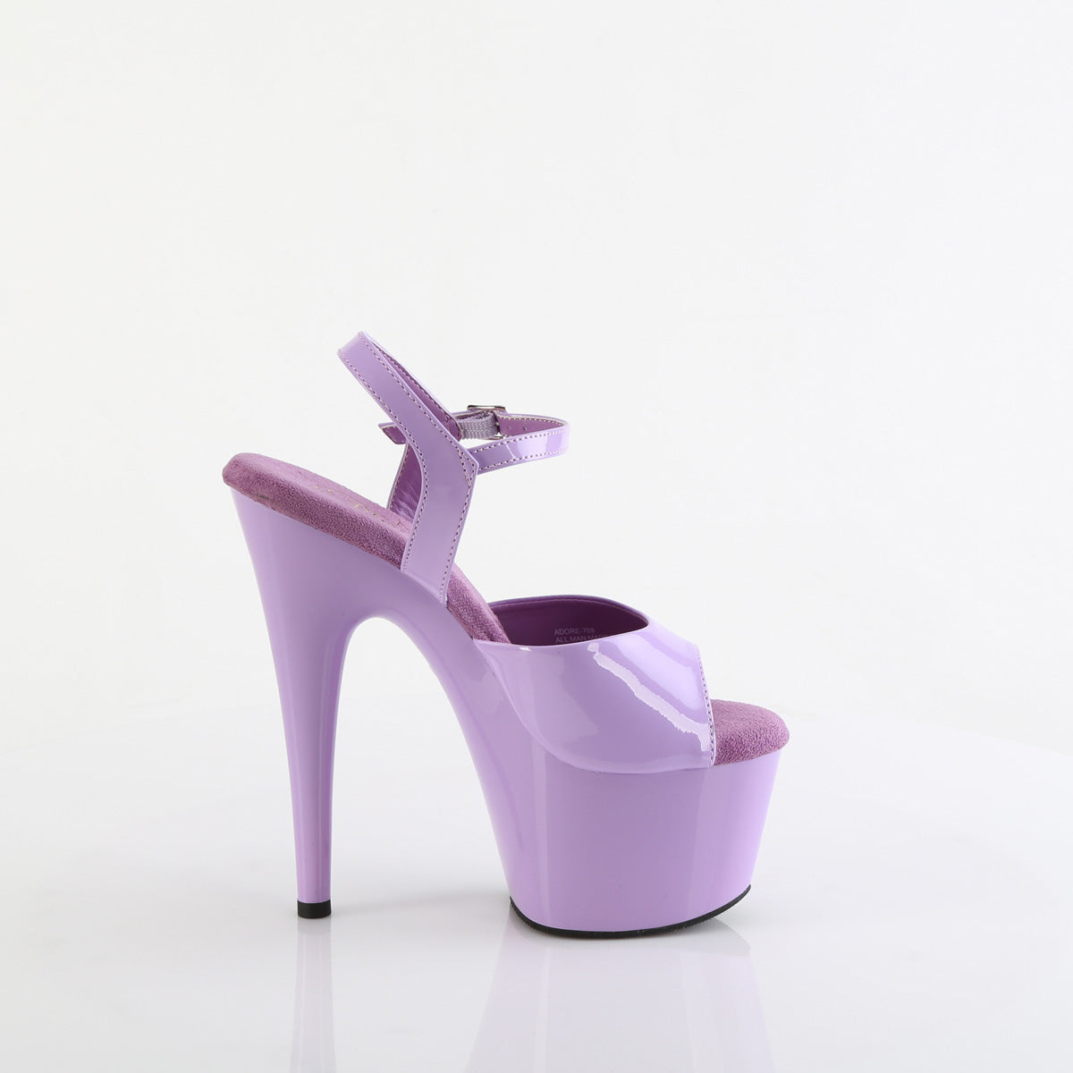 ADORE-709 Purple & Clear Ankle Peep Toe High Heel