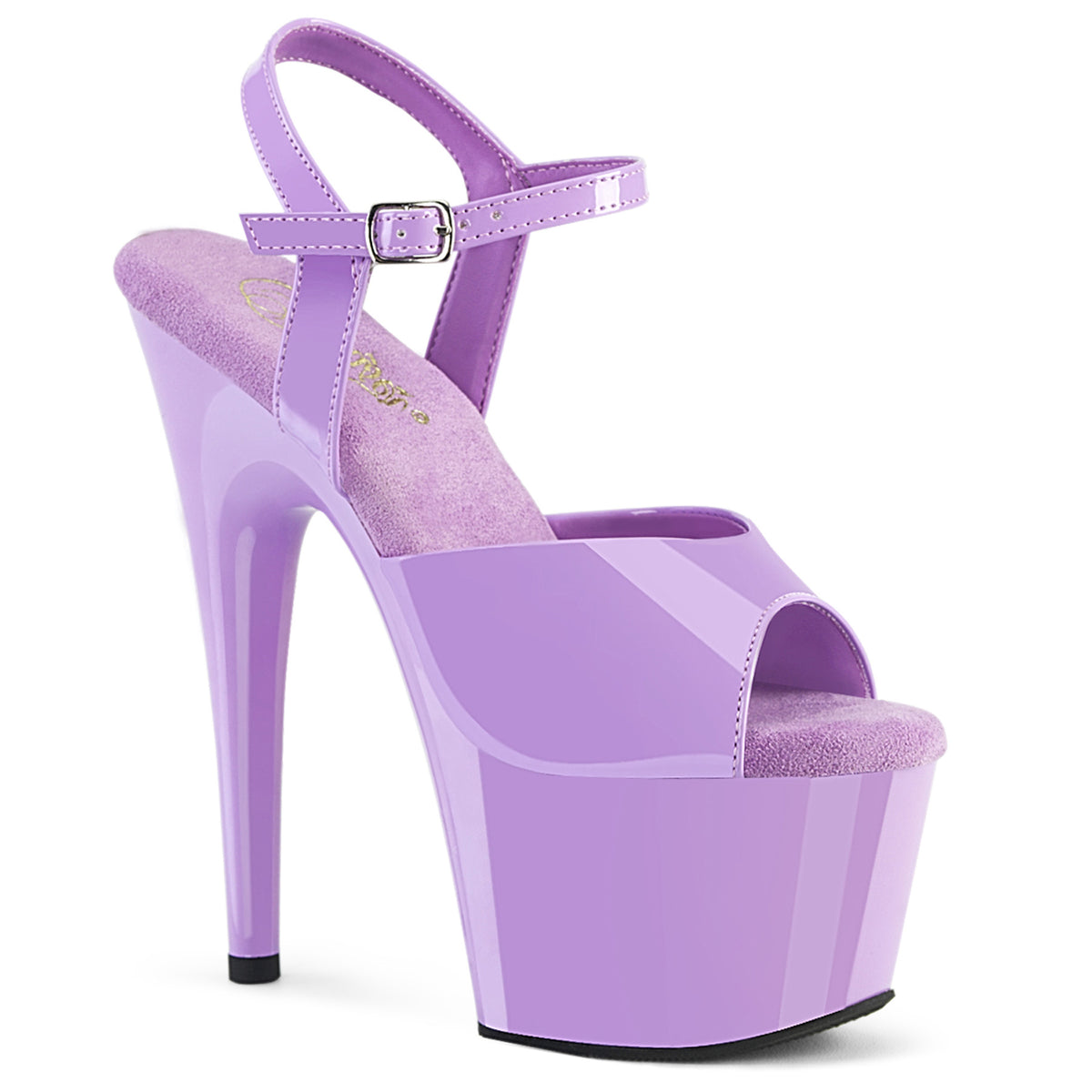 ADORE-709 Purple & Clear Ankle Peep Toe High Heel