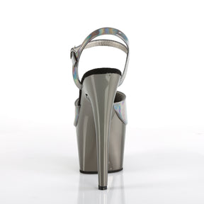 ADORE-709HGCH Ankle Peep Toe High Heel Silver Multi view 3