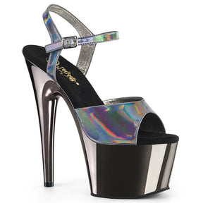 ADORE-709HGCH Ankle Peep Toe High Heel Silver Multi view 1