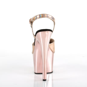 ADORE-709HGCH Ankle Peep Toe High Heel Rose Gold Multi view 3