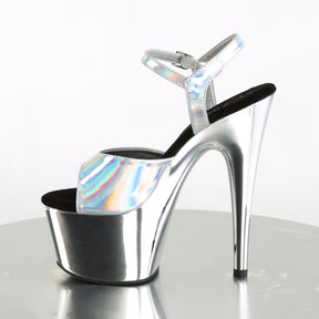 ADORE-709HGCH Ankle Peep Toe High Heel Silver Multi view 4