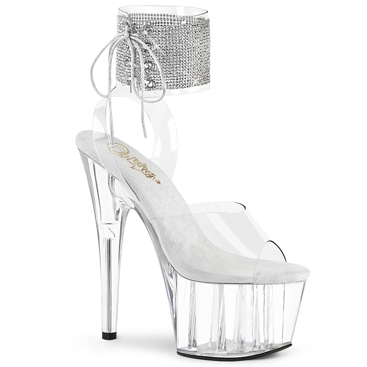 ADORE-791-2RS Ankle Sandal High Heel Clear Multi view 1