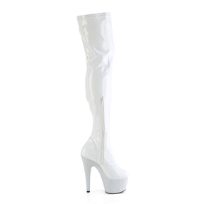 BEJEWELED-3000-7 Pink Thigh High Boots White Multi view 2