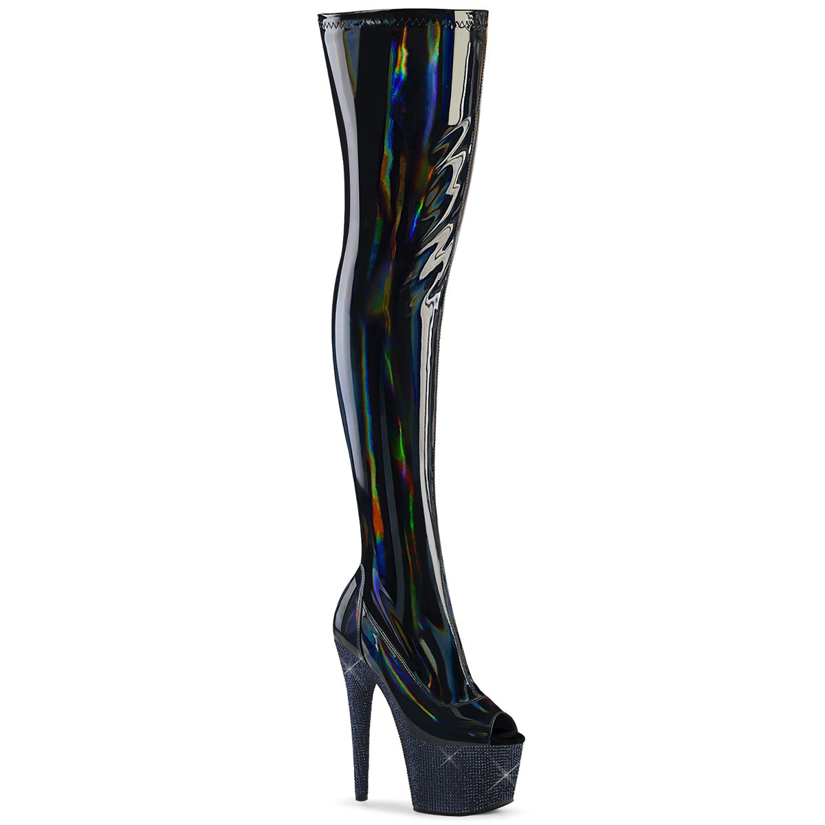 BEJEWELED-3011-7 Thigh High Boots