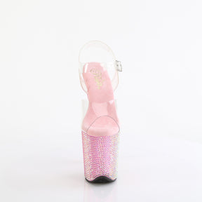 BEJEWELED-808RRS Ankle Strap Sandal Pink & Clear Multi view 5
