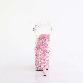 BEJEWELED-808RRS Ankle Strap Sandal Pink & Clear Multi view 3