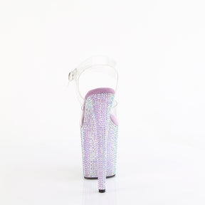 BEJEWELED-808RRS Ankle Strap Sandal Clear & Purple Multi view 3