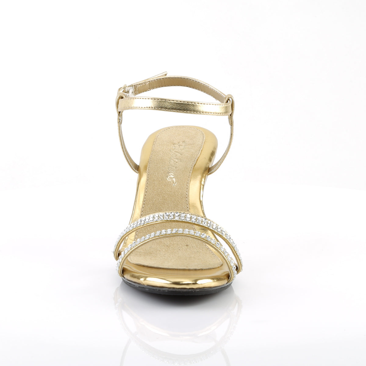 BELLE-316 Clear & Gold Metallic Sandal Clear & Gold Multi view 5