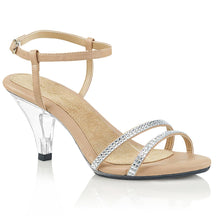 BELLE-316 Clear & Gold Ankle Sandal