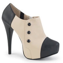 CHLOE-11 Black & White Ankle Boots