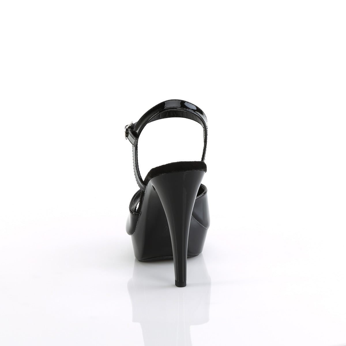 COCKTAIL-509 Black & Clear Ankle Sandal High Heel Black Multi view 3