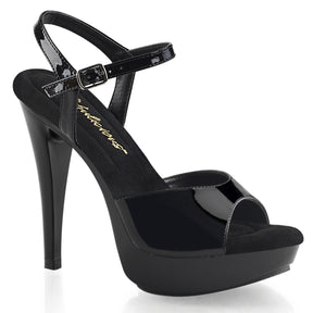 COCKTAIL-509 Black & Clear Ankle Sandal High Heel Black Multi view 1