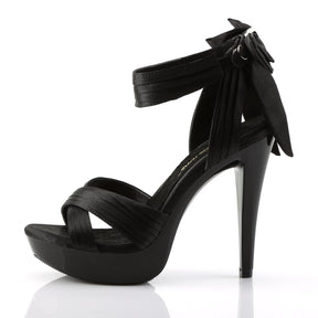 COCKTAIL-568 Black Satin Sandal High Heel Black Multi view 4