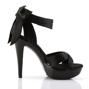 COCKTAIL-568 Black Satin Sandal High Heel Black Multi view 2