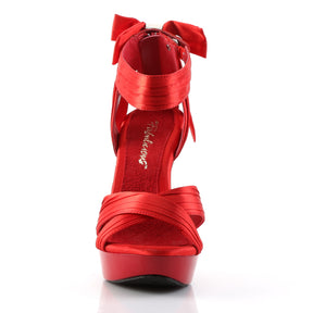 COCKTAIL-568 Black Satin Sandal High Heel Red Multi view 5