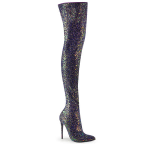 COURTLY-3015 Thigh High Boots Black Multi view 1