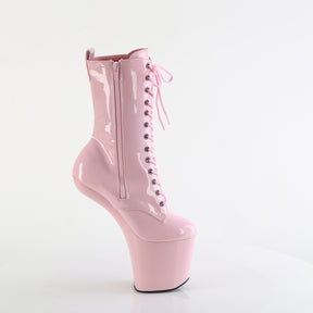 CRAZE-1040 Calf High Heelless Boots Pink Multi view 2