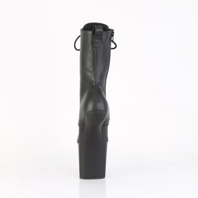 CRAZE-1040 Calf High Heelless Boots Black Multi view 3