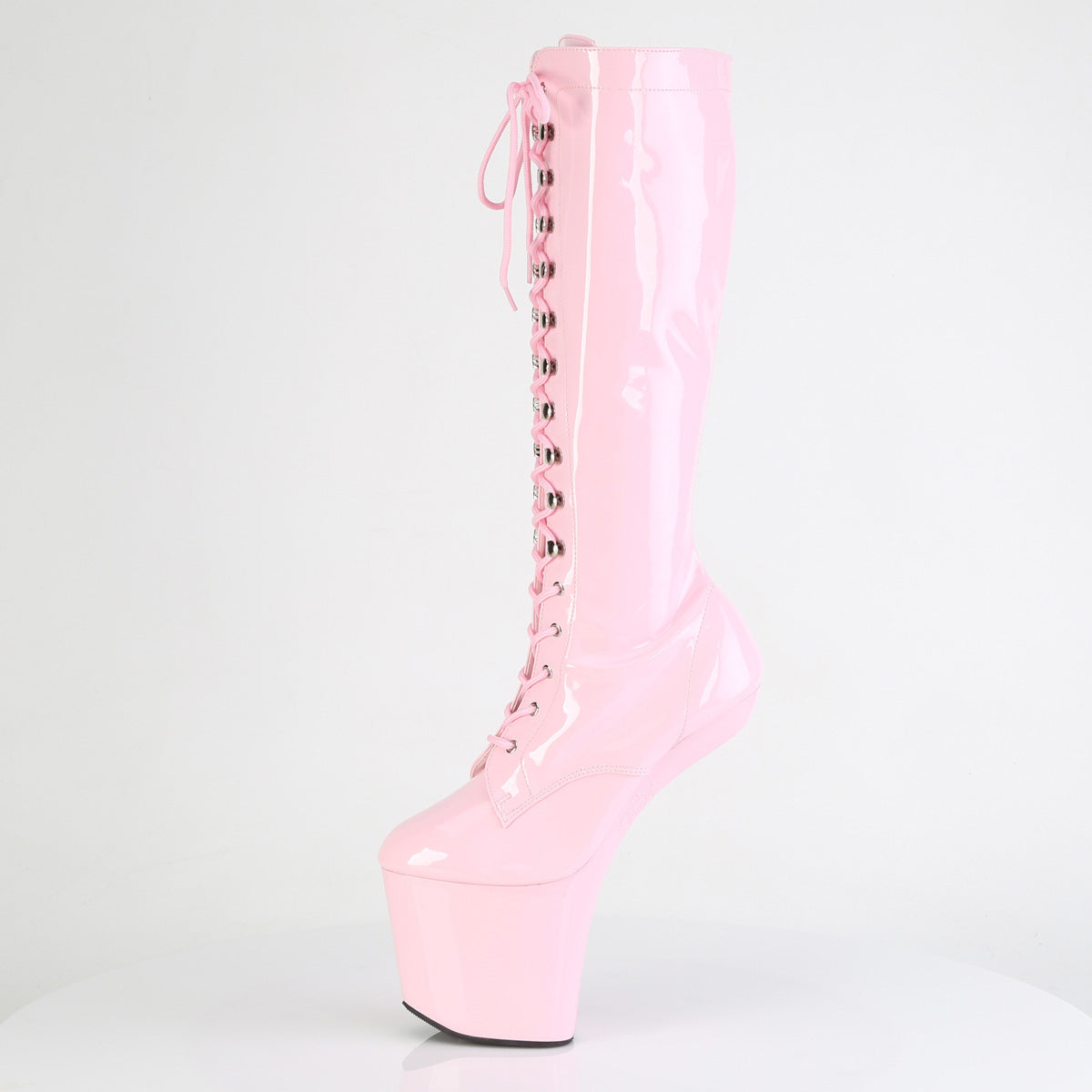 CRAZE-2023 Knee High Heelless Boots Pink Multi view 4